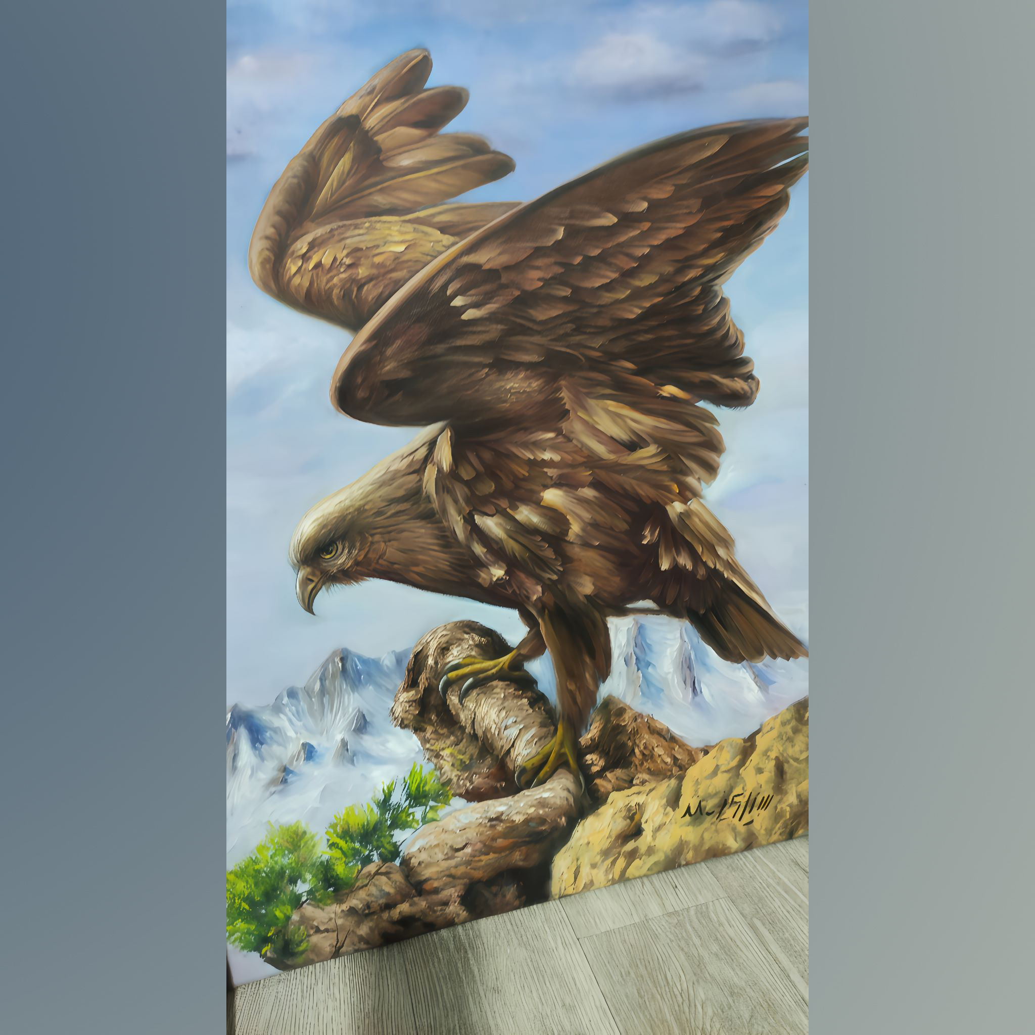 Painting of eagle